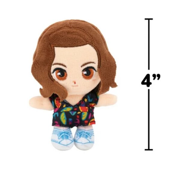 Stranger Things SET of 4 Chibi Plush 4" DUSTIN HOPPER MAX ELEVEN Embroidered New - Picture 3 of 14